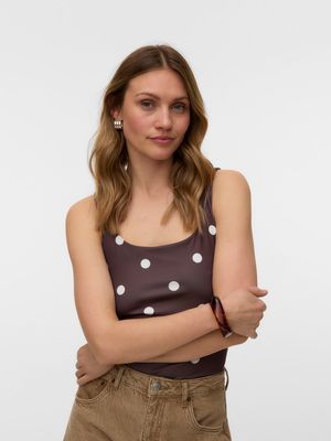 VMMILLION SL SQUARE TOP 2-WAY JRS NOOS Chocolate Brown-Snow White Dot