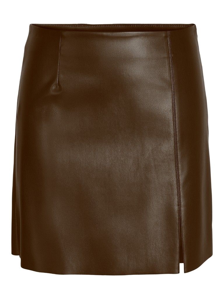 NMCLARA PENNY COATED HW SLIT SKIRT NOOS Demitasse