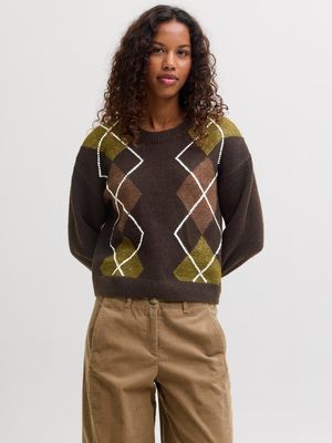 JXHARVI CREW NECK KNIT Demitasse