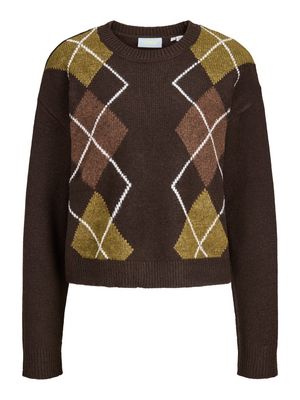 JXHARVI CREW NECK KNIT Demitasse