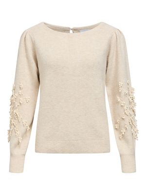 OBJJUCCA L/S RE KNIT PULLOVER 146 Birch-Melange