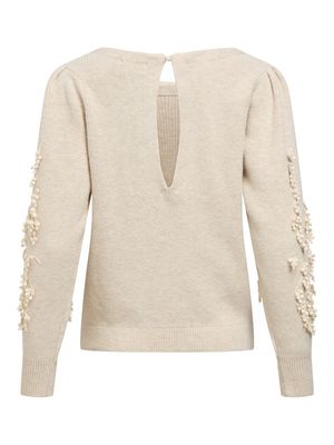 OBJJUCCA L/S RE KNIT PULLOVER 146 Birch-Melange