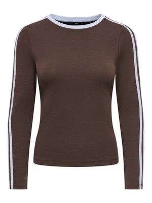 PGSINA L/S SPORTY TEE JRS Coffee Bean-KENTUCKY BLUE