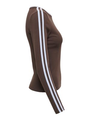 PGSINA L/S SPORTY TEE JRS Coffee Bean-KENTUCKY BLUE