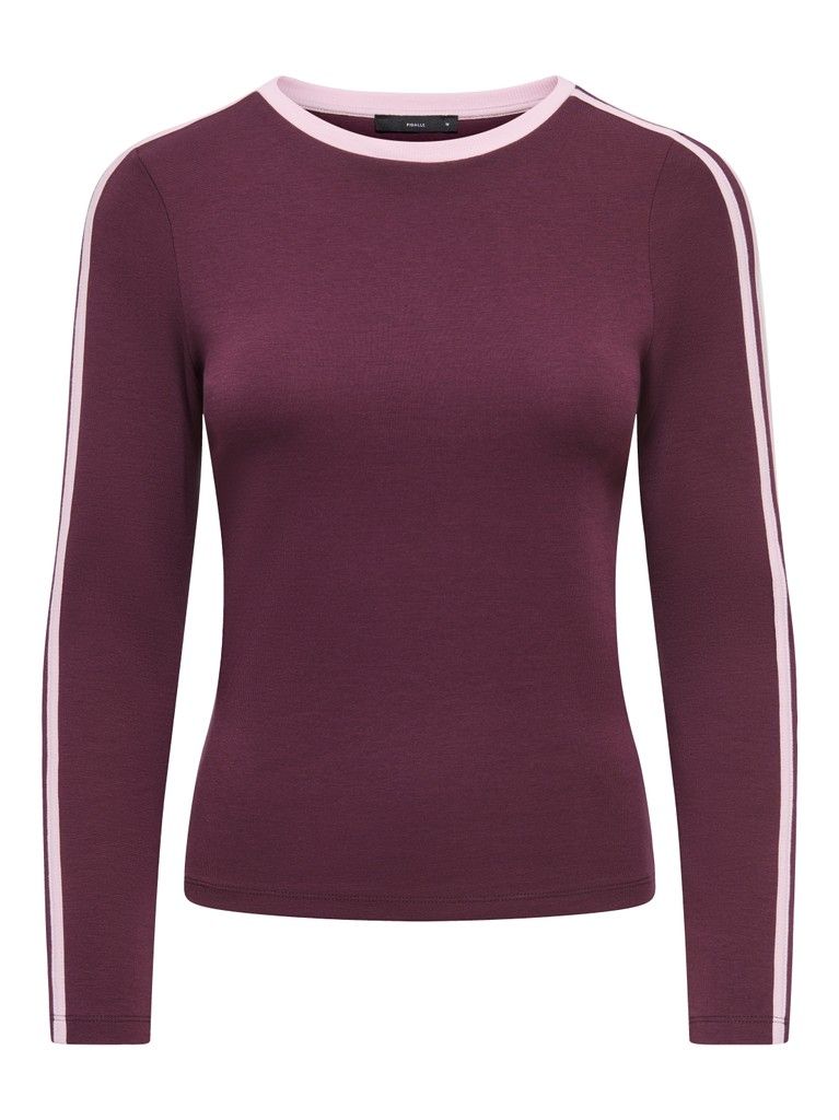PGSINA L/S SPORTY TEE JRS Winetasting-PINK LADY