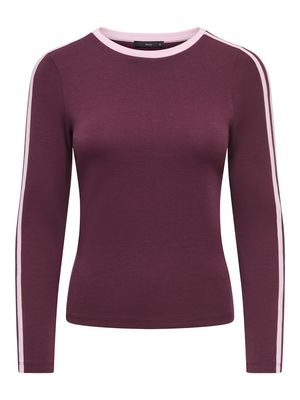 PGSINA L/S SPORTY TEE JRS Winetasting-PINK LADY