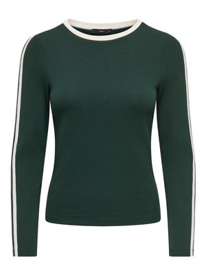 PGSINA L/S SPORTY TEE JRS Scarab/EGRET
