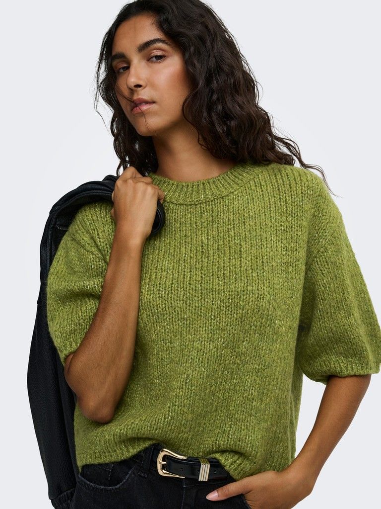 JDYDICTE S/S PULL O-NECK KNT NOOS Fern