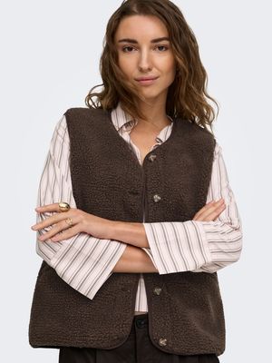 ONLBABY TEDDY VEST PNT Chocolate Martini