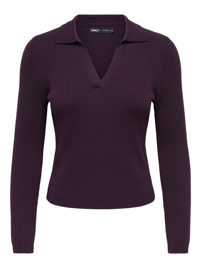 ONLKAYA LS POLO KNT NOOS Plum Perfect