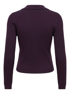 ONLKAYA LS POLO KNT NOOS Plum Perfect