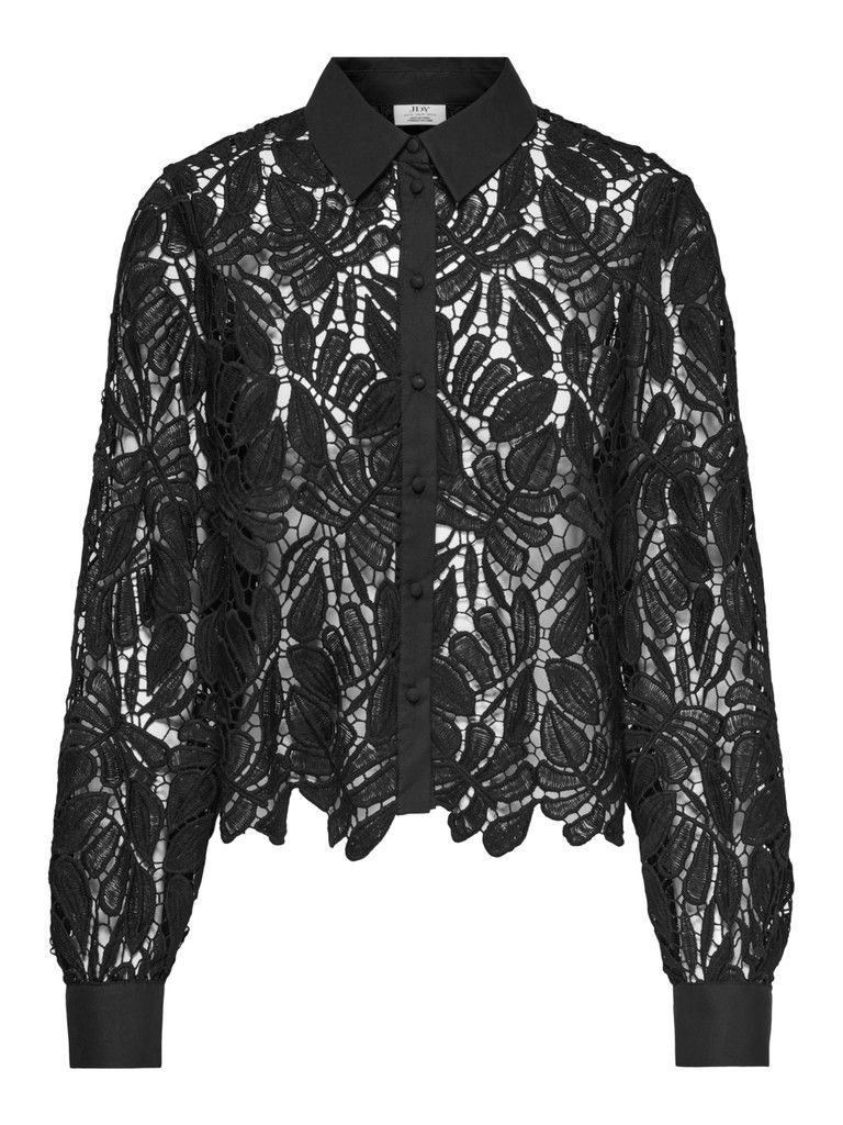 JDYLACILLA L/S LACE SHIRT WVN Black