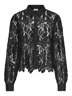 JDYLACILLA L/S LACE SHIRT WVN Black