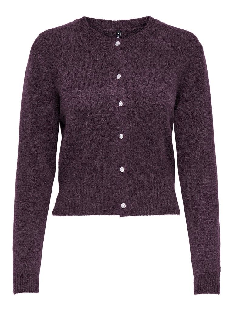 ONLHAVANNA LS BUTTON CARDIGAN RP KNT Plum Perfect/Melange