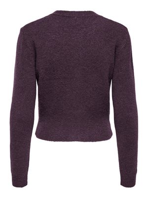 ONLHAVANNA LS BUTTON CARDIGAN RP KNT Plum Perfect/Melange