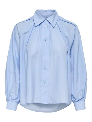 ONLRIVER LS SHIRT OX WVN Cashmere Blue