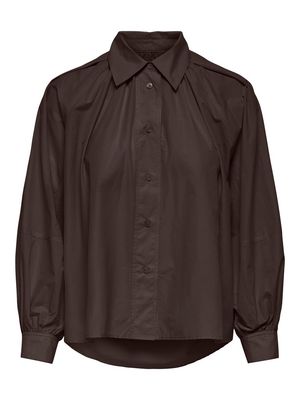 ONLRIVER LS SHIRT OX WVN Coffee Bean