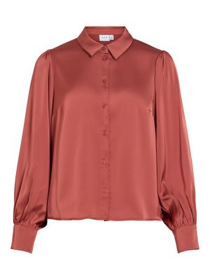 VIENNA RAVENNA L/S BALLOON SHIRT - NOOS Marsala