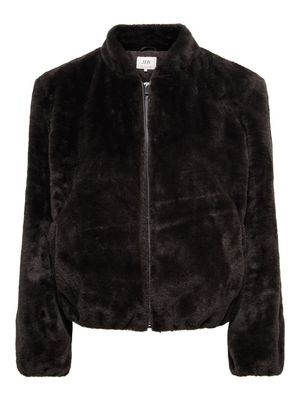 JDYMACY FAUX FUR BALLOON JACKET OTW NOOS Chocolate Torte-GUN METAL