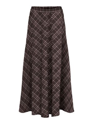ONLWREN CHECK LONG SKIRT WVN Black/Checked forge