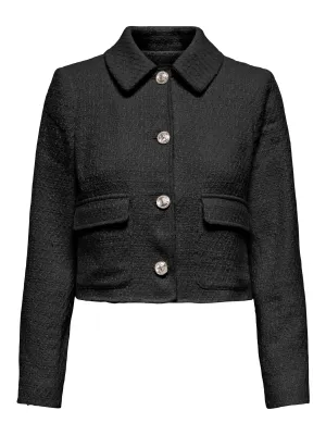 ONLBONN LIFE L/S BOUCLE JACKET MOCH TLR Black
