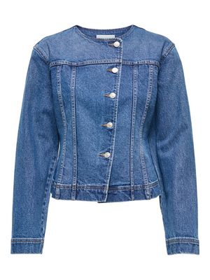 ONLISABEL LS ASYM DNM JKT MAE Medium Blue Denim