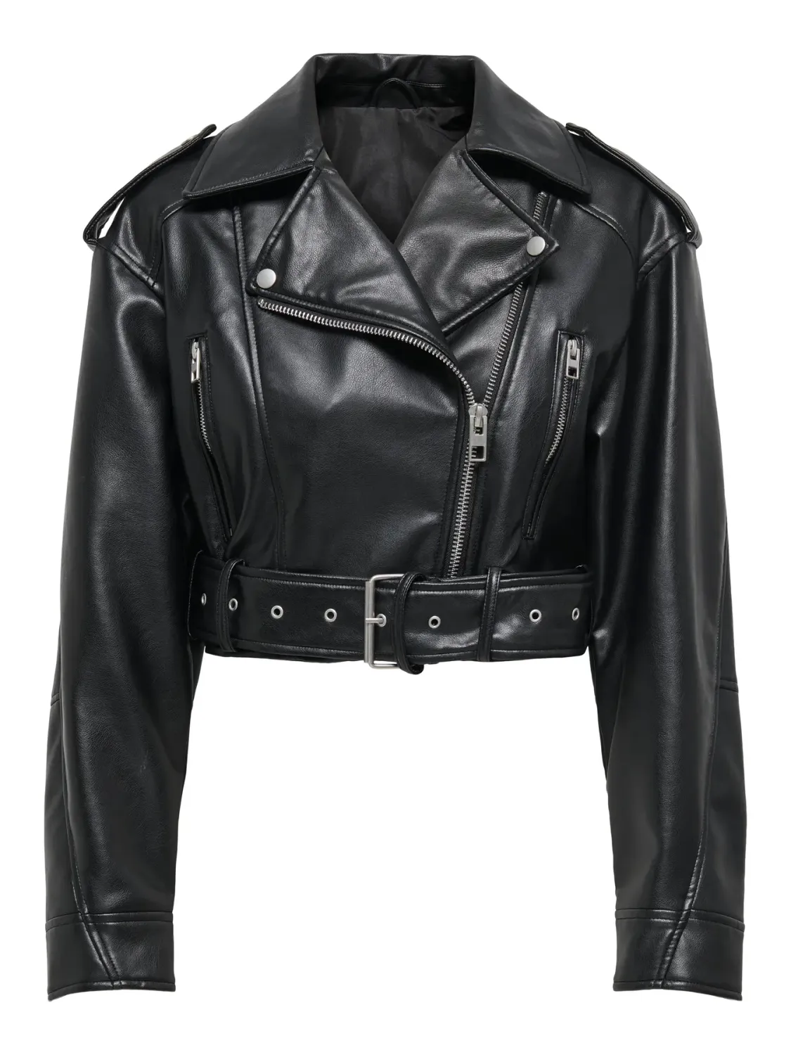 ONLDRESDEN FAUX LEATHER BIKER OTW NN Black