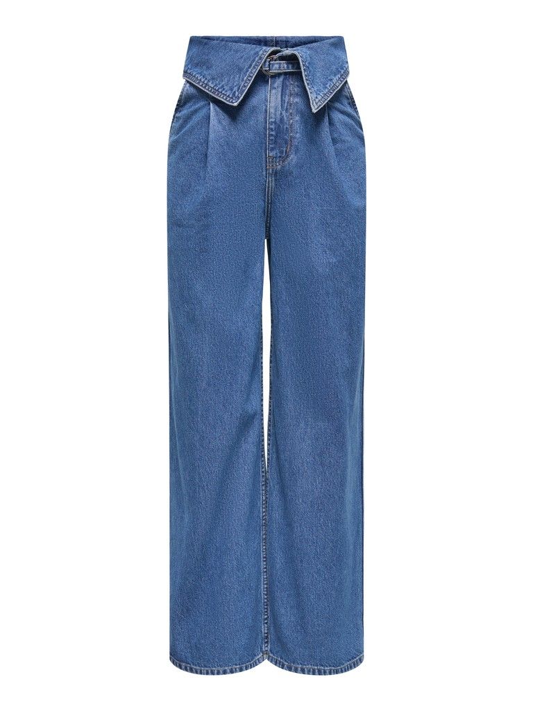 ONLROSELLA HW FOLD BELT WIDE DNM MAE Medium Blue Denim