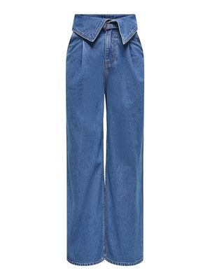 ONLROSELLA HW FOLD BELT WIDE DNM MAE Medium Blue Denim