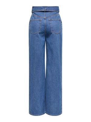 ONLROSELLA HW FOLD BELT WIDE DNM MAE Medium Blue Denim