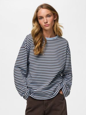PCSADIE LS TOP JRS NOOS BC Cashmere Blue/HOT FU