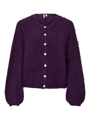 PCALLIE LS O-NECK KNIT CARDIGAN NOOS BC Acai/Melange
