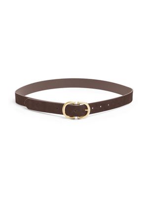 PCJUVA SUEDE JEANS BELT NOOS Hot Fudge/W BRUSHED