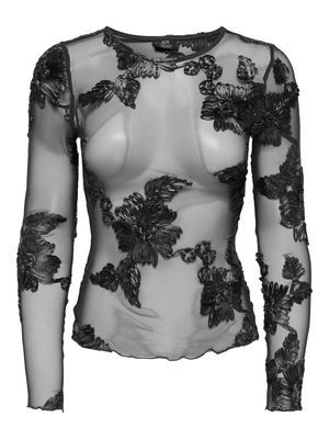 JDYCASABLANCA L/S TOP JRS DIA Black
