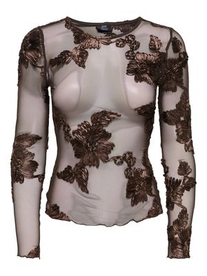 JDYCASABLANCA L/S TOP JRS DIA Coffee Bean