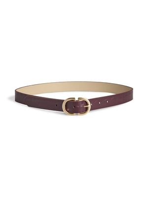 PCJUVA CROCO JEANS BELT NOOS WB PU Winetasting/CROCO