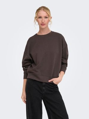 ONLCATRIN L/S O-NECK TEDDY UB CS SWT Chocolate Torte-Teddy Irish cr