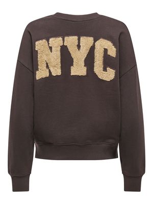 ONLCATRIN L/S O-NECK TEDDY UB CS SWT Chocolate Torte-Teddy Irish cr