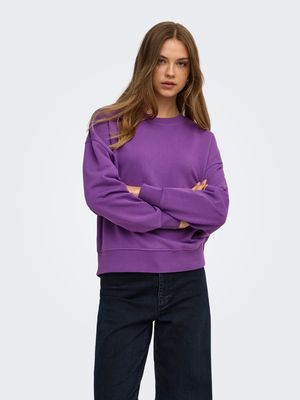 ONLCATRIN L/S O-NECK TEDDY UB CS SWT Pansy-Teddy cashmere blue