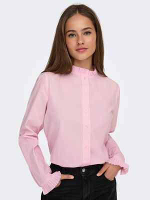 ONLREJKA L/S SHIRT OX WVN Flushing Pink
