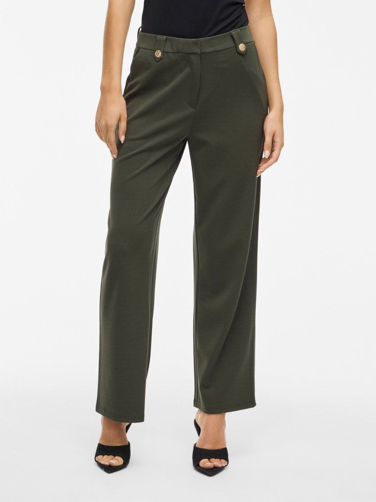 VICLUA HW WIDE BUTTON PANTS- NOOS Deep Depths/GOLD BUT