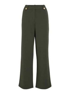 VICLUA HW WIDE BUTTON PANTS- NOOS Deep Depths/GOLD BUT