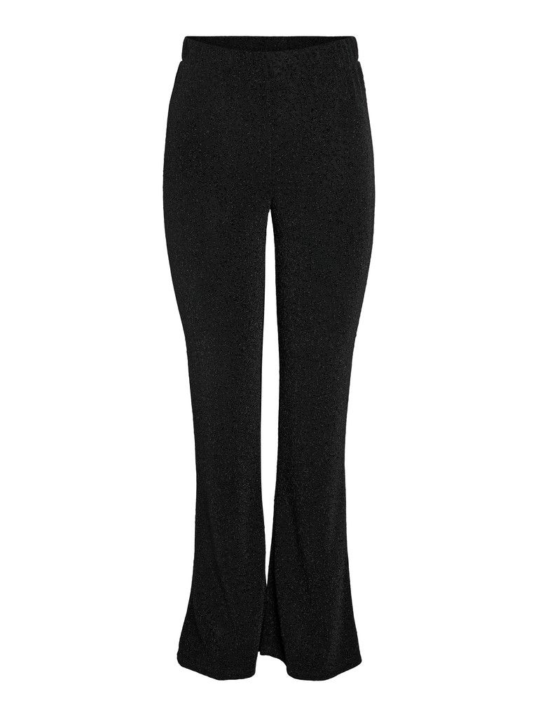 NMGILLY PASA HW FLARED PANTS JRS Black/BLACK LUREX LE