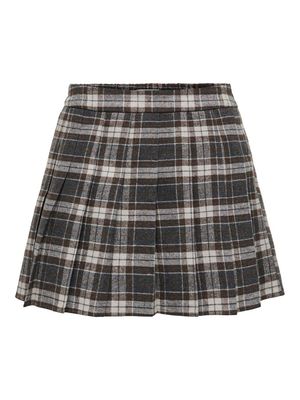 ONLCHELSEA CHECK SKORT PNT Black-white