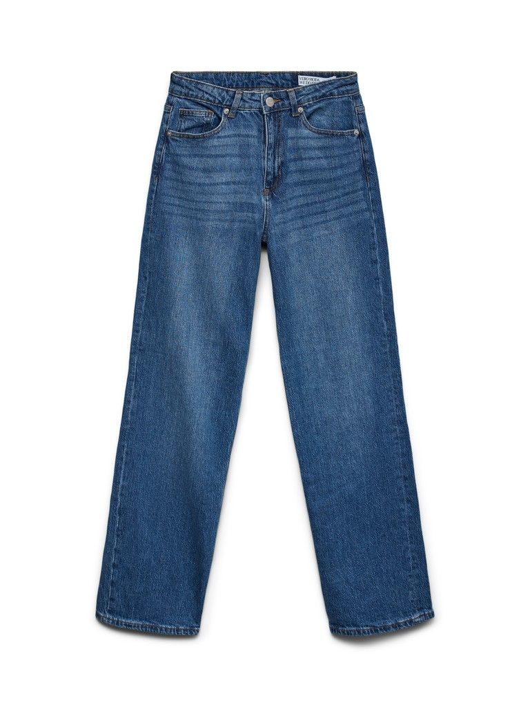 VMTESSA HR WIDE JEANS RA380 GA NOOS Medium Blue Denim TLL L36