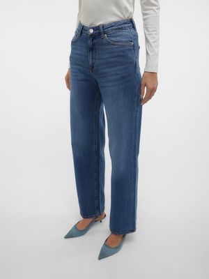 VMTESSA HR WIDE JEANS RA380 GA NOOS Medium Blue Denim TLL L36