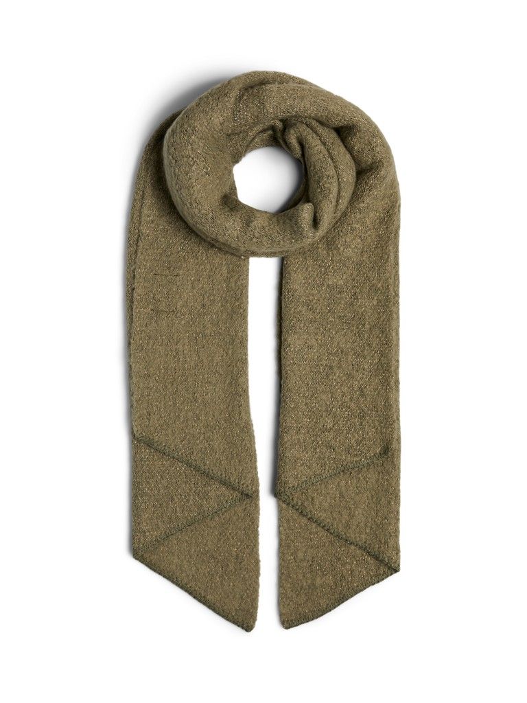 PCPYRON LONG SCARF LUREX NOOS BC Deep Lichen Green/GO