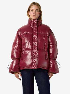 NMALLIE SHINY PUFFER NOOS Windsor Wine