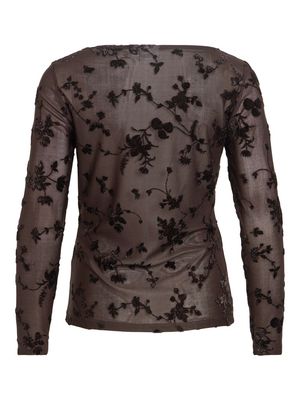 VIMIRANDA L/S TOP/DC Coffee Bean