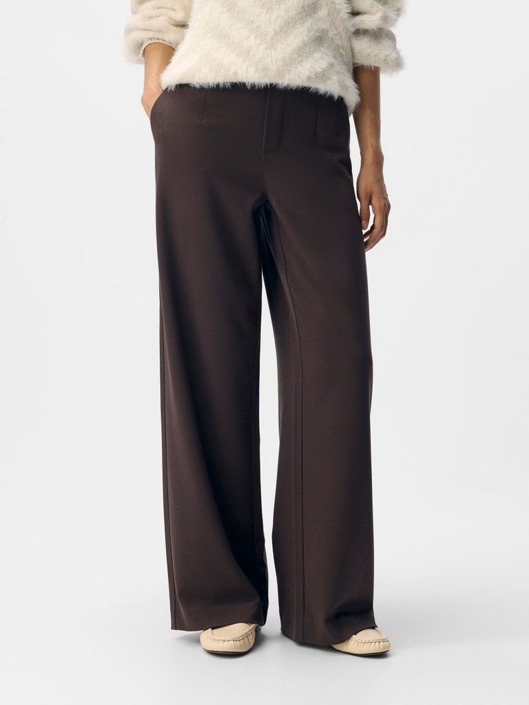 OBJLISA WIDE PANT NOOS Seal Brown